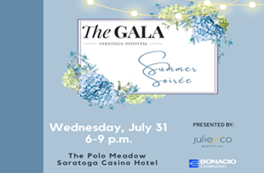 Saratoga Hospital's 42nd Annual Gala Set for July 31